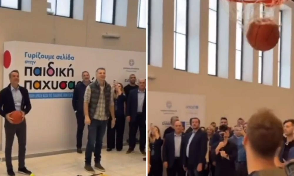 Κυριάκος Μητσοτάκης vs Θοδωρής Παπαλουκάς: Ο πρωθυπουργός τον νίκησε στις ελεύθερες βολές (βίντεο)